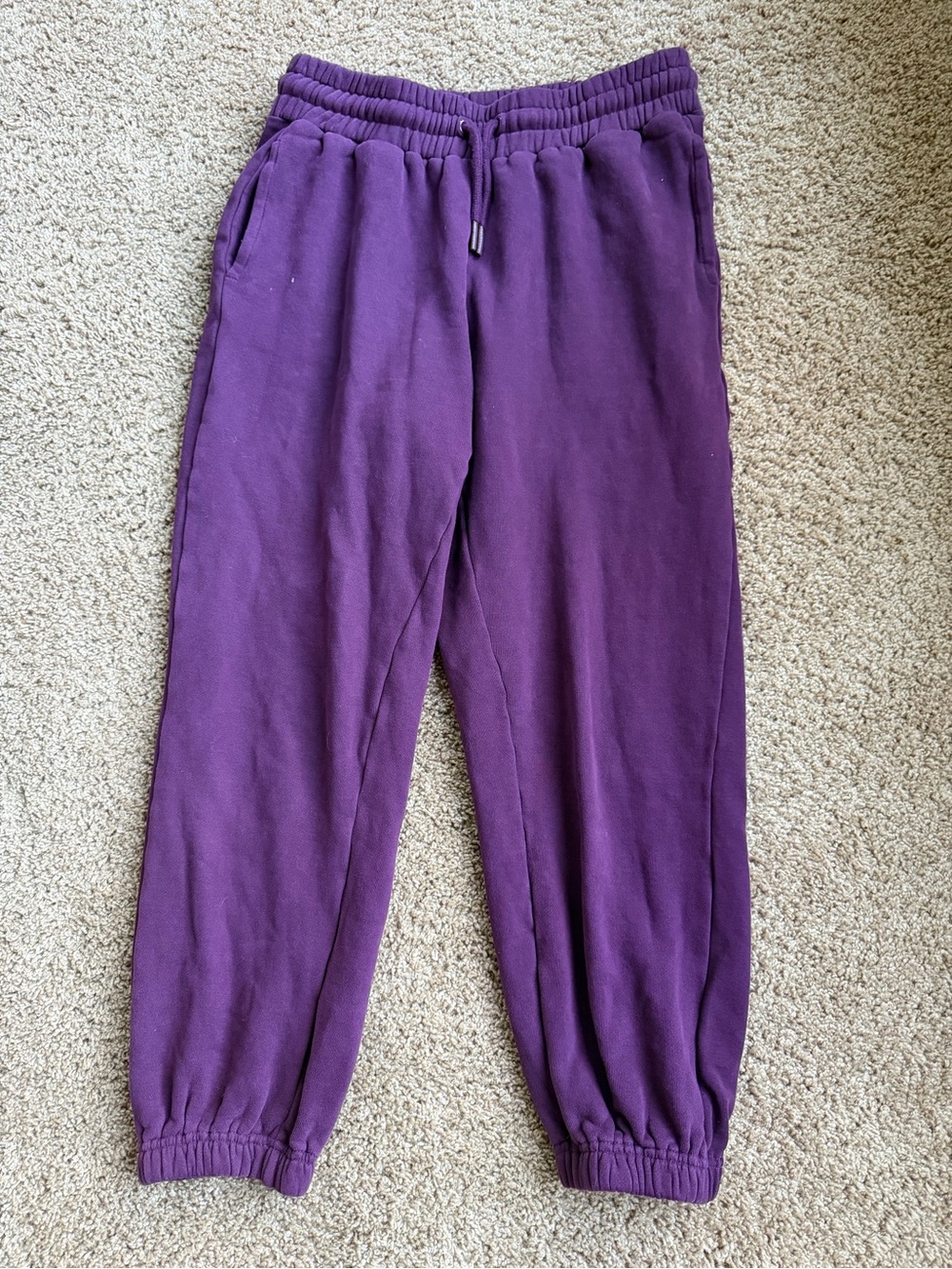 Quince Purple Women’s Jogger Sweatpants Size S